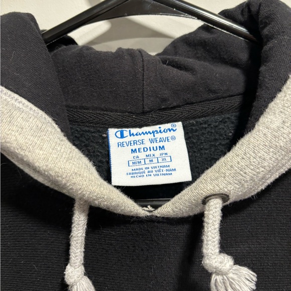 Champion Black and Grey Heavyweight Hoodie - Picture 4 of 5
